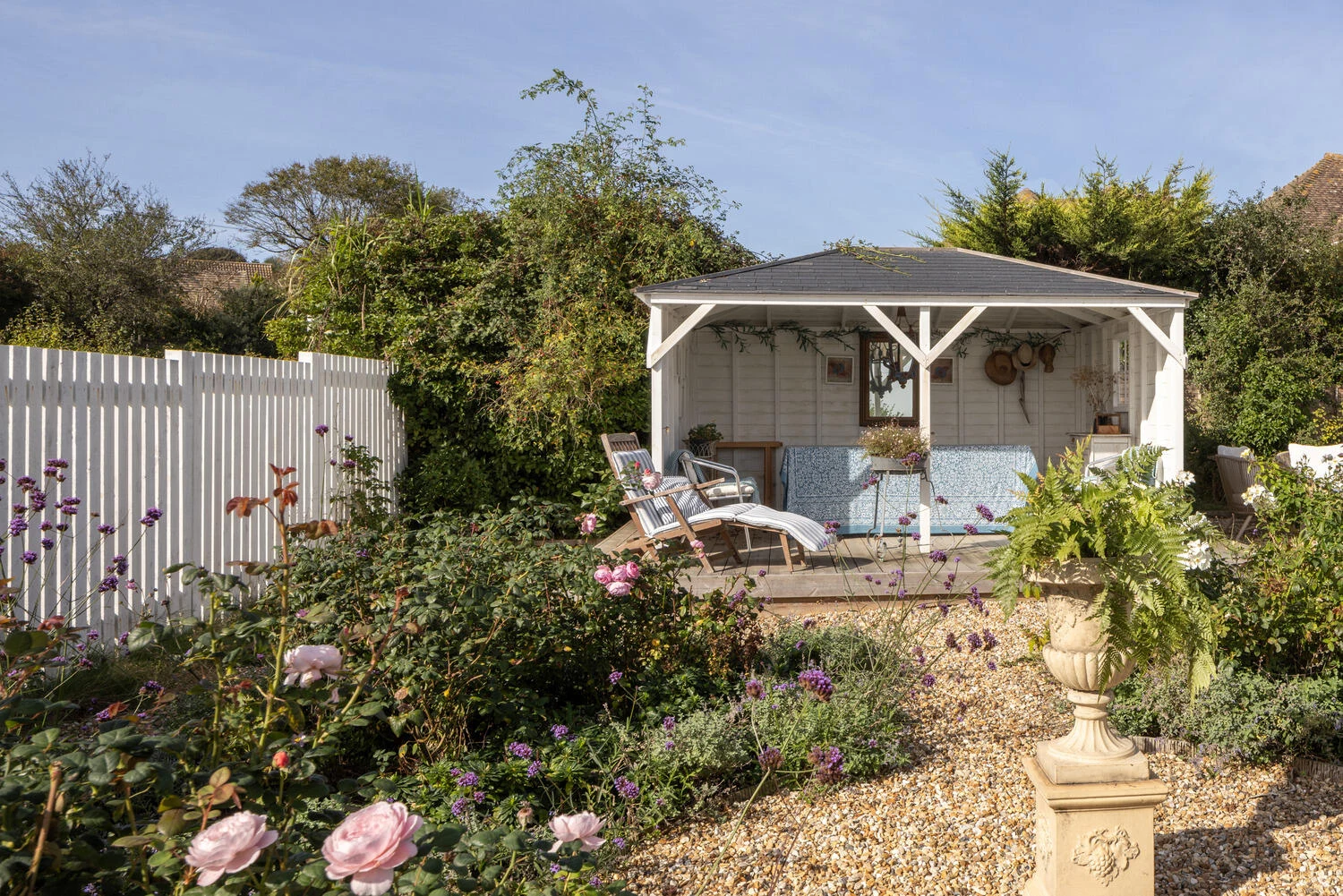 Garden and seating area